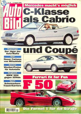 Deckblatt Auto Bild (31/1995)